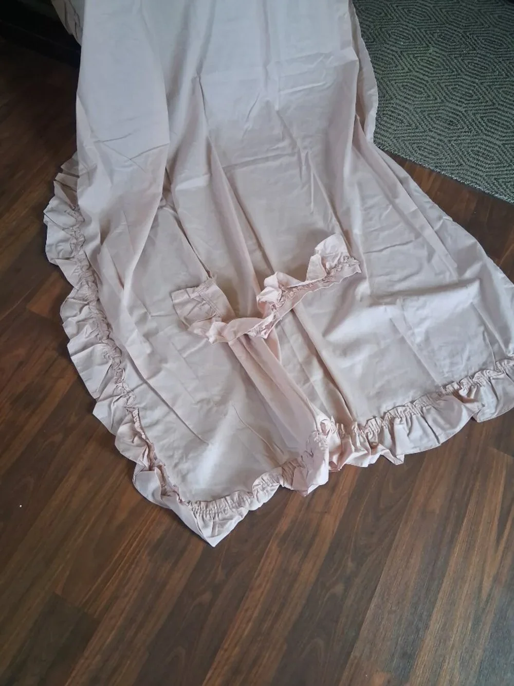 J.C. PENNY Home 50W x 84L Dusty Rose Cotton Blend UNLINED Drapes. Set of 2